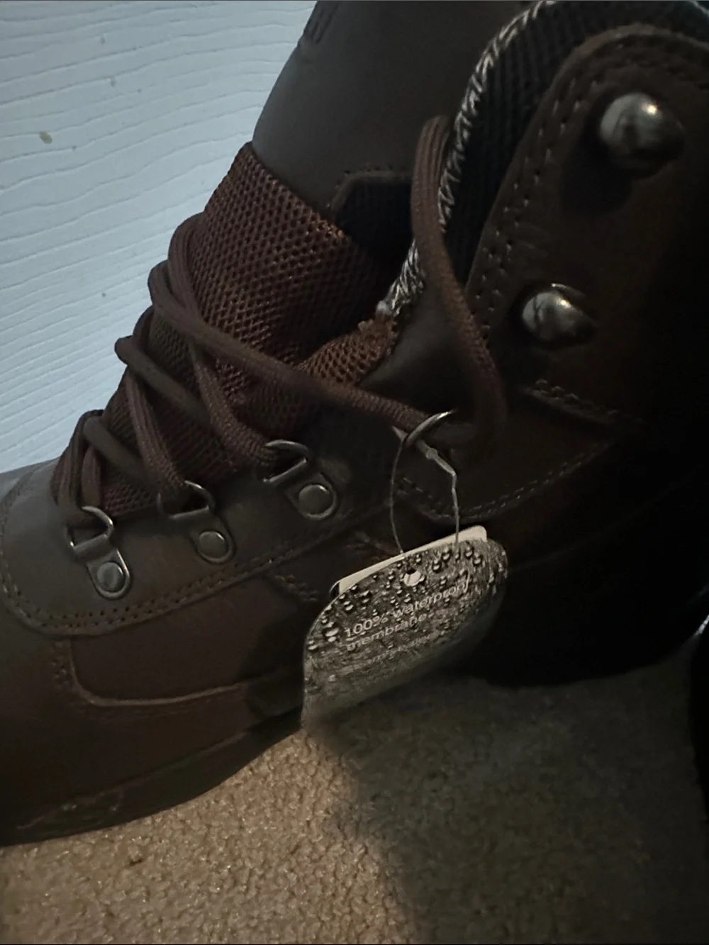 Men's Brown Leather Lace-Up Work Boots